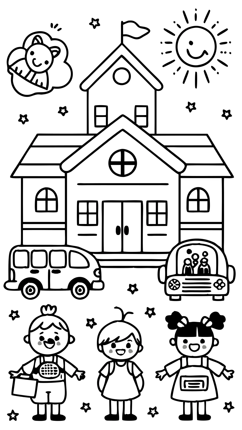 first day of school coloring pages free